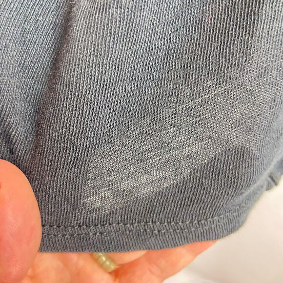 Chaser Celebrate Graphic Print T-Shirt Size S Black Drop Shoulder Long Sleeve - Picture 5 of 8